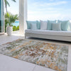Piper Looms Chantille Modern ACN1830 Terracotta Machine Washable Area Rug Outdoor Lifestyle Image Feature