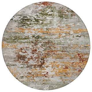 Piper Looms Chantille Modern ACN1830 Terracotta Machine Washable Area Rug Round Main Image