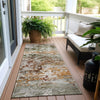 Piper Looms Chantille Modern ACN1830 Terracotta Machine Washable Area Rug Runner Outdoor Lifestyle Image Feature
