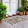 Piper Looms Chantille Modern ACN1830 Terracotta Machine Washable Area Rug Scatter Outdoor Lifestyle Image Feature
