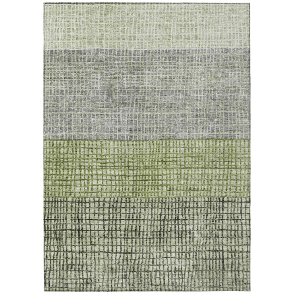 Piper Looms Chantille Geometric ACN1831 Aloe Machine Washable Area Rug main image