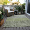 Piper Looms Chantille Geometric ACN1831 Aloe Machine Washable Area Rug Outdoor Lifestyle Image Feature