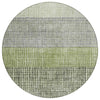 Piper Looms Chantille Geometric ACN1831 Aloe Machine Washable Area Rug Round Main Image