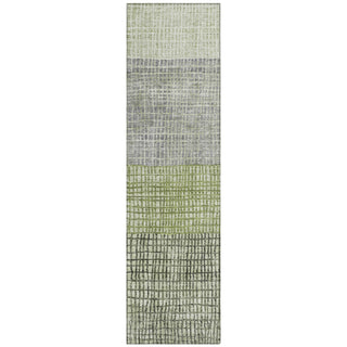 Piper Looms Chantille Geometric ACN1831 Aloe Machine Washable Area Rug Runner Main Image