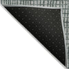Piper Looms Chantille Geometric ACN1831 Aqua Machine Washable Area Rug Backing Image