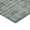 Piper Looms Chantille Geometric ACN1831 Aqua Machine Washable Area Rug Corner Image
