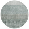 Piper Looms Chantille Geometric ACN1831 Aqua Machine Washable Area Rug Round Main Image