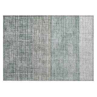 Piper Looms Chantille Geometric ACN1831 Aqua Machine Washable Area Rug Scatter Main Image