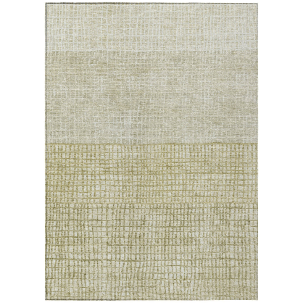 Piper Looms Chantille Geometric ACN1831 Beige Machine Washable Area Rug main image