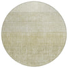 Piper Looms Chantille Geometric ACN1831 Beige Machine Washable Area Rug Round Main Image