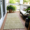 Piper Looms Chantille Geometric ACN1831 Beige Machine Washable Area Rug Runner Outdoor Lifestyle Image Feature