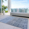 Piper Looms Chantille Geometric ACN1831 Blue Machine Washable Area Rug Outdoor Lifestyle Image Feature