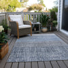 Piper Looms Chantille Geometric ACN1831 Blue Machine Washable Area Rug Outdoor Lifestyle Image Feature