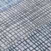 Piper Looms Chantille Geometric ACN1831 Blue Machine Washable Area Rug Swatch Image