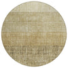 Piper Looms Chantille Geometric ACN1831 Brown Machine Washable Area Rug Round Main Image