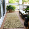 Piper Looms Chantille Geometric ACN1831 Brown Machine Washable Area Rug Runner Outdoor Lifestyle Image Feature