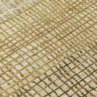 Piper Looms Chantille Geometric ACN1831 Brown Machine Washable Area Rug Swatch Image