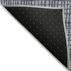 Piper Looms Chantille Geometric ACN1831 Denim Machine Washable Area Rug Backing Image