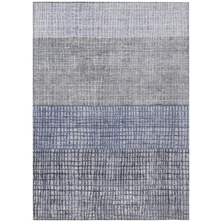 Piper Looms Chantille Geometric ACN1831 Denim Machine Washable Area Rug main image
