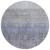 Piper Looms Chantille Geometric ACN1831 Denim Machine Washable Area Rug Round Main Image
