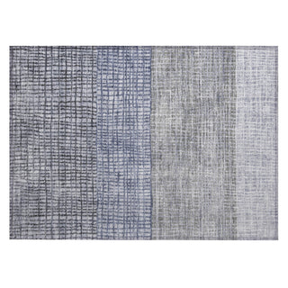 Piper Looms Chantille Geometric ACN1831 Denim Machine Washable Area Rug Scatter Main Image