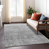 Piper Looms Chantille Geometric ACN1831 Gray Machine Washable Area Rug Lifestyle Image Feature