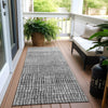 Piper Looms Chantille Geometric ACN1831 Gray Machine Washable Area Rug Runner Outdoor Lifestyle Image Feature