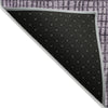 Piper Looms Chantille Geometric ACN1831 Plum Machine Washable Area Rug Backing Image