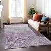 Piper Looms Chantille Geometric ACN1831 Plum Machine Washable Area Rug Lifestyle Image Feature
