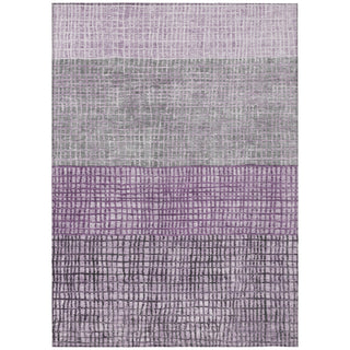 Piper Looms Chantille Geometric ACN1831 Plum Machine Washable Area Rug main image