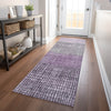 Piper Looms Chantille Geometric ACN1831 Plum Machine Washable Area Rug Runner Lifestyle Image Feature