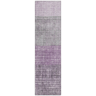 Piper Looms Chantille Geometric ACN1831 Plum Machine Washable Area Rug Runner Main Image