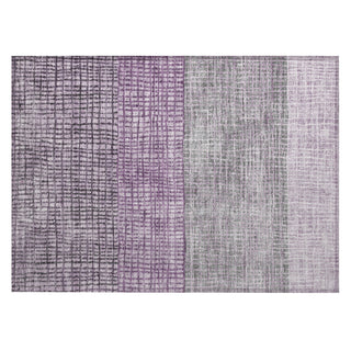 Piper Looms Chantille Geometric ACN1831 Plum Machine Washable Area Rug Scatter Main Image