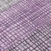 Piper Looms Chantille Geometric ACN1831 Plum Machine Washable Area Rug Swatch Image