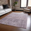 Piper Looms Chantille Geometric ACN1831 Purple Machine Washable Area Rug Lifestyle Image Feature