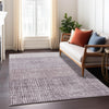 Piper Looms Chantille Geometric ACN1831 Purple Machine Washable Area Rug Lifestyle Image Feature