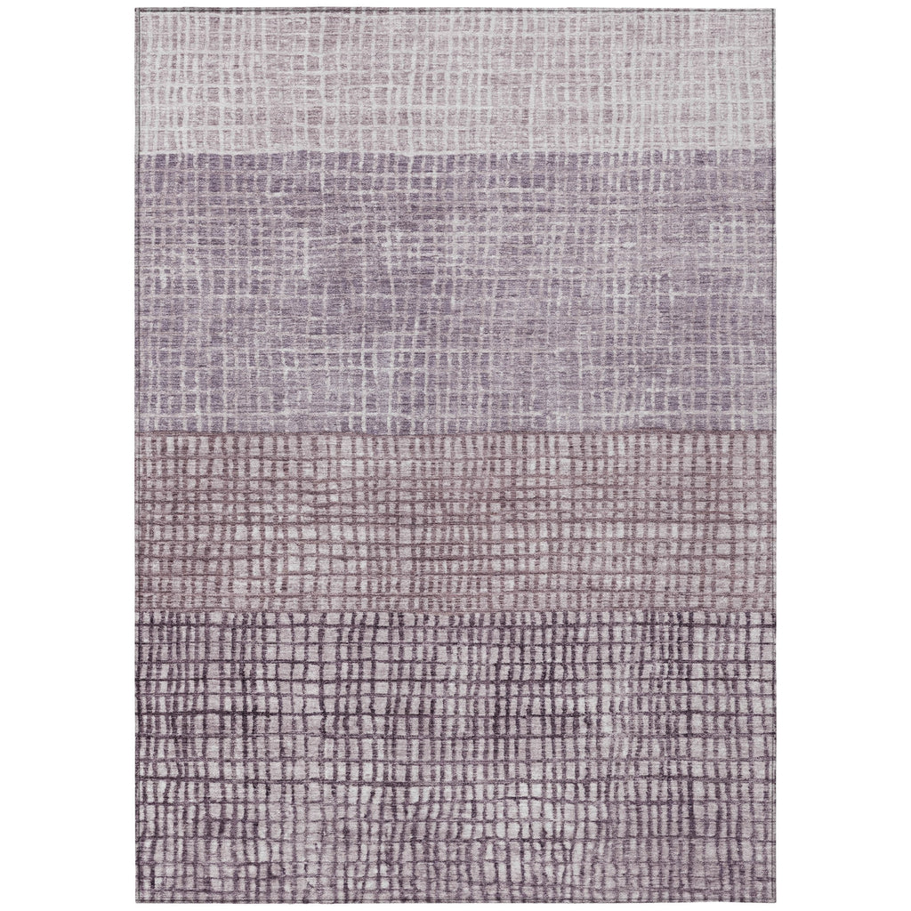 Piper Looms Chantille Geometric ACN1831 Purple Machine Washable Area Rug main image