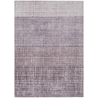 Piper Looms Chantille Geometric ACN1831 Purple Machine Washable Area Rug main image