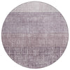 Piper Looms Chantille Geometric ACN1831 Purple Machine Washable Area Rug Round Main Image