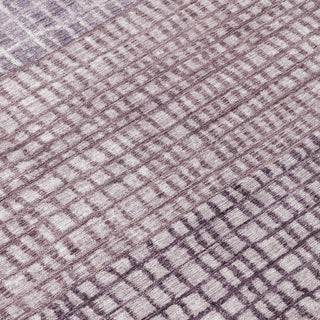 Piper Looms Chantille Geometric ACN1831 Purple Machine Washable Area Rug Swatch Image