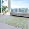 Piper Looms Chantille Geometric ACN1831 Sage Machine Washable Area Rug Outdoor Lifestyle Image Feature