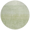 Piper Looms Chantille Geometric ACN1831 Sage Machine Washable Area Rug Round Main Image