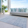 Piper Looms Chantille Geometric ACN1831 Sky Machine Washable Area Rug Outdoor Lifestyle Image Feature