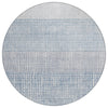 Piper Looms Chantille Geometric ACN1831 Sky Machine Washable Area Rug Round Main Image