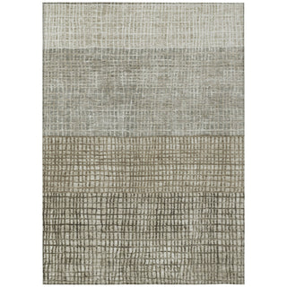 Piper Looms Chantille Geometric ACN1831 Taupe Machine Washable Area Rug main image