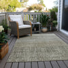 Piper Looms Chantille Geometric ACN1831 Taupe Machine Washable Area Rug Outdoor Lifestyle Image Feature