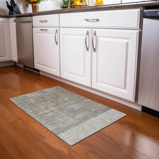 Piper Looms Chantille Geometric ACN1831 Taupe Machine Washable Area Rug Scatter Lifestyle Image Feature