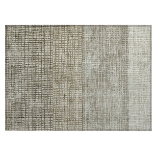 Piper Looms Chantille Geometric ACN1831 Taupe Machine Washable Area Rug Scatter Main Image