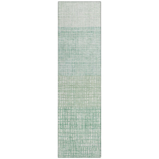 Piper Looms Chantille Geometric ACN1831 Teal Machine Washable Area Rug Runner Main Image