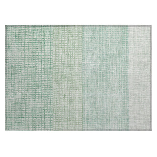 Piper Looms Chantille Geometric ACN1831 Teal Machine Washable Area Rug Scatter Main Image